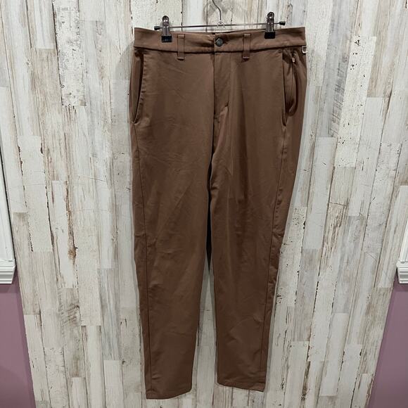 Lululemon Pants Mens 30x30 Brown Commission Slim Warpstreme LM5AF2S - Picture 1 of 7